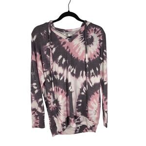 NWT White Birch Small Oversized Tie Dye Boho Western Lounge Printed Hoodie